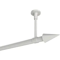 GARDINENSTANGE Sonette Savio 400 cm (geteilt in 2 x 200 cm), 1-läufig, 20 mm Ø Weiß