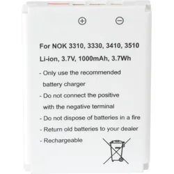 AKKU NOK 29 - Ersatzakku für Nokia, 3310 / 3510i / 5510, Li-Ion, 1000 mAh