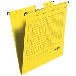 Falken 11287786 Hängemappe UniReg, 230g/m2-Kraftkarton, seitlich offen - Gelb