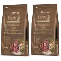 FITMIN Purity Senior Venison, Lamb& Rice Light 2x12kg