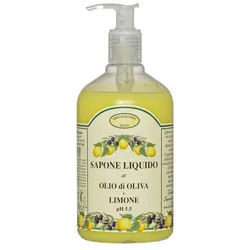 Fratelli Risso Flüssigseife Flüssigseife mit Olivenöl und Zitrone - 500ml gelb