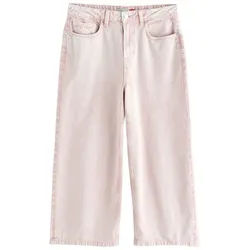 Next Caprijeans Verkürzte Jeans mit weitem Bein, Kurzgröße (1-tlg) rosa 24 (GB: 20 Petite)