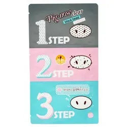 Holika Pig-Nose Clear 3-Step Kit plastry oczyszczające pory na nos 3szt H