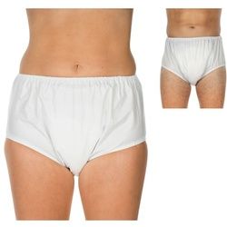 Suprima PVC-Slip Schlupfform, feuchtigkeitsundurchlässiger PVC Slip, verschweißte Seitennähte Inkontinenzslip 1 St weiss Unisex