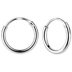Order & Smile Schmuck Paar Creolen Kleine Creolen Silber 925 Ohrringe silberfarben