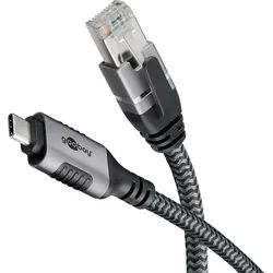 GOOBAY 70752 - Netzwerkadapter, Kabel, USB 3.1 Typ C, Gigabit Ethernet, 5 m