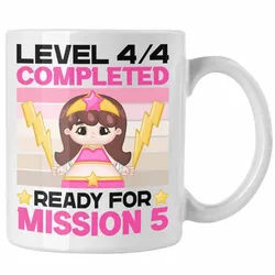 Trendation Tasse 5. Klasse Geschenk Mädchen Weiterführende Schule Gymnasium Realschule rot