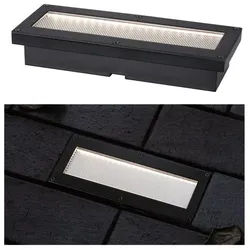 Paulmann 94576 Solar LED Bodeneinbauleuchte Domenic staubdicht 1m unter Wasser geschützt warmweiß Schwarz