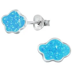 Order & Smile Schmuck Paar Ohrstecker Kinder Ohrstecker 925 Silber Ohrringe für Mädchen silberfarben