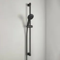 GROHE Vitalio Start 110 Brausestangenset 90 cm mit 2 Strahlarten, Badarmaturen, matt schwarz