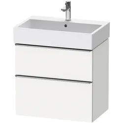 Duravit D-Neo Waschtischunterbau 68,4 x 62,5 cm, 2 Auszüge, Griff edelstahl gebürstet, Badmöbel,
