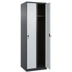 CP Spind »Classic PLUS Korpus anthrazit« 2x1 Fächer grau, 60x185x50 cm