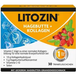 LITOZIN Hagebutte+Kollagen Trinkfläschchen 30X25 ml
