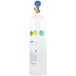 HUM Sauerstoffflasche Stahlflasche gefüllt 200 bar 10 L 1 Stück