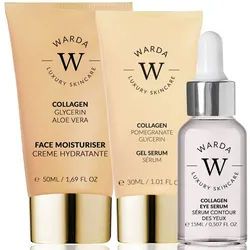 Warda skincare Collagen Gesichtspflege Trio 95 ml Unisex