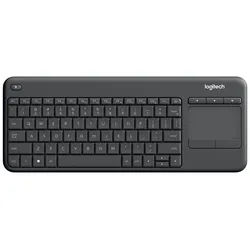K400 Plus Ergonomic Wireless Touch - Tastaturen - Spanisch - Schwarz