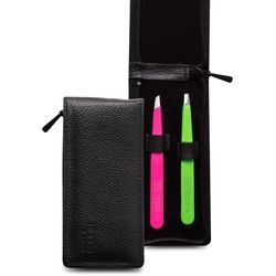 nippes Solingen Reißverschluß-Etui Pinzetten Duo, Edelstahl 1 St