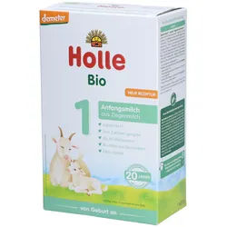 Holle Bio 1 auf Ziegenmilchbasis Anfangsmilch von Geburt an Pulver 400 g 400 g Pulver