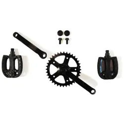 BERG Gokart Ersatzteil Kurbel set 140, 28T + pedals 51.07.00.54