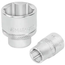 MAT 4075 0340 - Steckschlüssel-Einsatz, Außensechskant, 1/2'', 34