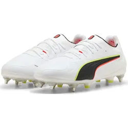 Puma King 20 Ultimate Mxsg puma white-glowing red-yellow alert (01) 7.5