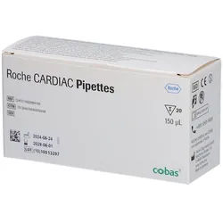 Roche CARDIAC-Pipetten ‚Äì Präzise Blutentnahme für CARDIAC-Teststreifen Einzeldosispipetten 20 St