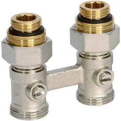 Viessmann Hahnblock für Heizkörper, Durchgangsform, Zweirohrsystem - 7670950