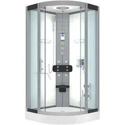 AcquaVapore Komplettdusche Duschkabine Fertigdusche Dusche D58-00T1 80x80 cm ohne 2K Scheiben Versiegelung