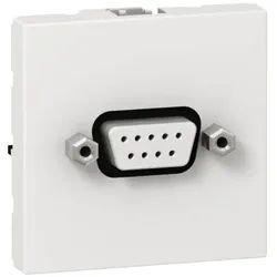 Legrand 078765 D-Sub 9polig 2-modulig Mosaic ultraweiß