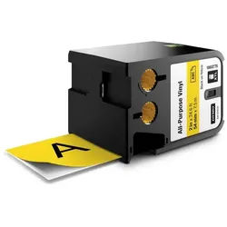 DYMO® Original XTL Schriftband - schwarz auf gelb - für XTL 500, farbiges Vinyl, endlos