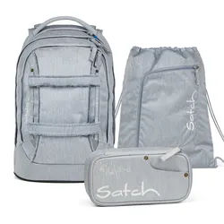 satch pack Denim Style Schulrucksack Set -2025 Washed Blue