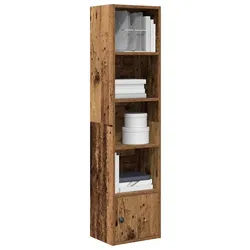 vidaXL Regal NA Bücherregal Altholz-Optik 31x24x127 cm Spanplatte braun