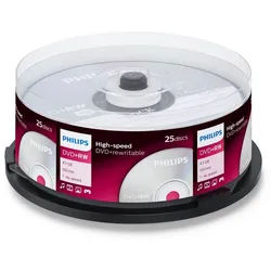 Philips DVD-Rohling 1x25 DVD+RW 4,7GB 4x SP