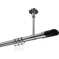 GARDINENSTANGE Sonette Verano 320 cm (geteilt in 2 x 160 cm), 1-läufig, 20 mm Ø Chrom