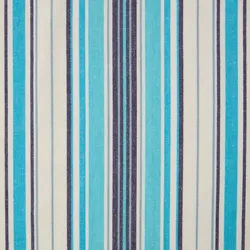 BAUMWOLLSTOFF Meterware New England blau-weiß gestreift, 150 cm