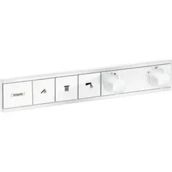 hansgrohe Fertigmontageset RainSelect UP-Thermostat, 3 Verbraucher, mattweiß