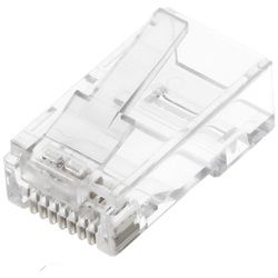 Goobay RJ45 Stecker, CAT 6A UTP ungeschirmt - für Rundkabel, mit Einfädelhilfe