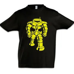 Urban Backwoods Print-Shirt The Big Robot Kinder T-Shirt Sheldon Nerd Cooper TV Geek Manbot TBBT (1-tlg) Bang Kult Theory Geek schwarz 134/146
