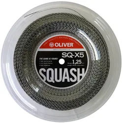 OLIVER Squashsaite SQ X5 Wave grau/weiss 200m Rolle