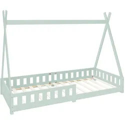 Ml-Design Kinderbett Tipi 90x200 cm Mint , Mintgrün , Holz , 90x200 cm , Babymöbel & Kindermöbel, Kinderzimmer & Jugendzimmer, Kinderbetten, Spielbetten