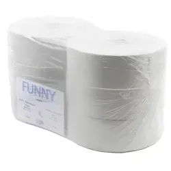 Jumbo-Toilettenpapier, Tissue, 2-lagig, hellgrau, 380 m, Hellgraues Klopapier aus 100% Recyclingpapier, 1 Palette = 48 Pakete à 6 x 380 Meter
