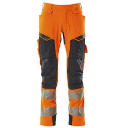 Warn Stretchbundhose Kl.2 ACCELERATE SAFE - 82C64 (EU 64) - orange/schwarzblau