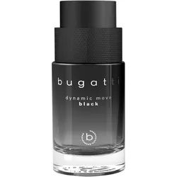 bugatti Eau de Toilette Dynamic Move Black EdT 100ml, Orientalischer Herrenduft mit Feigenblätter, Ingwer und Kaschmirholz.