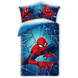 Spiderman Kinderbettwäsche Spiderman Dynamic Kinderbettwäsche 100×135 cm, 40×60 cm blau