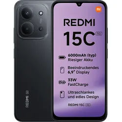 XIAOMI Redmi 15C 5G 128 GB Midnight Black Dual SIM
