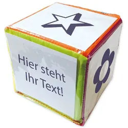 TimeTEX Spielesammlung Blanko-Würfel mit Einstecktaschen 25 cm