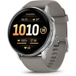 Garmin 010-03014-01 Smartwatch (3,5 cm, Andriod ios), Elegante GPS-Smartwatch 41/45 mm mit grau