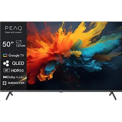 PEAQ PTV 50GQU-5026C TV (Flat, 50 Zoll / 126,0 cm, QLED 4K, SMART TV)