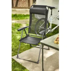 SIENA GARDEN Camping-Stuhl »Comfort«, Aluminium, anthrazit - grau