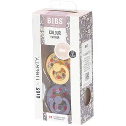 Bibs x Liberty Schnuller Strawberries and Cream - Pale Butter Mix 6-18 Monate